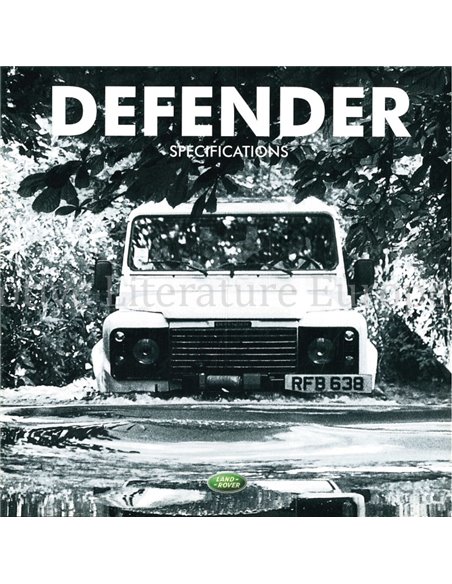 2001 LAND ROVER DEFENDER BROCHURE ENGLISH