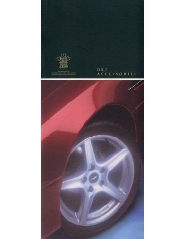 1998 ASTON MARTIN DB7 ACCESSOIRES BROCHURE ENGELS