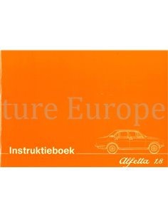 1976 ALFA ROMEO ALFETTA 1.8 BETRIEBSANLEITUNG NIEDERLANDISCH