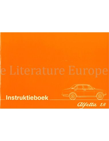 1976 ALFA ROMEO ALFETTA 1.8 BETRIEBSANLEITUNG NIEDERLANDISCH