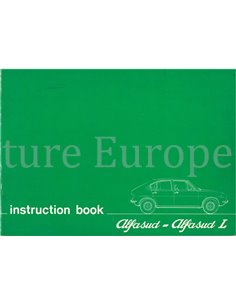 1975 ALFA ROMEO ALFASUD L INSTRUCTIEBOEKJE ENGELS