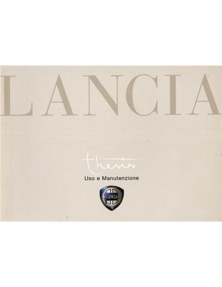2002 LANCIA THESIS OWNERS MANUAL ITALIAN