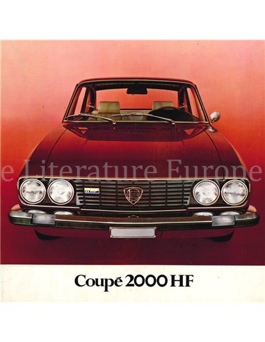 1973 LANCIA 2000 HF BROCHURE