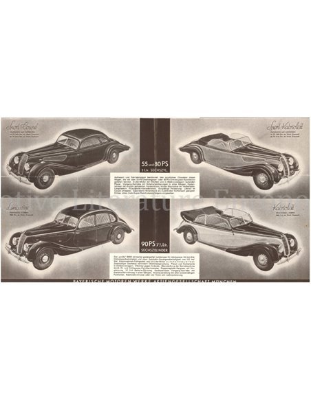 1939 BMW PROGRAMMA BROCHURE DUITS