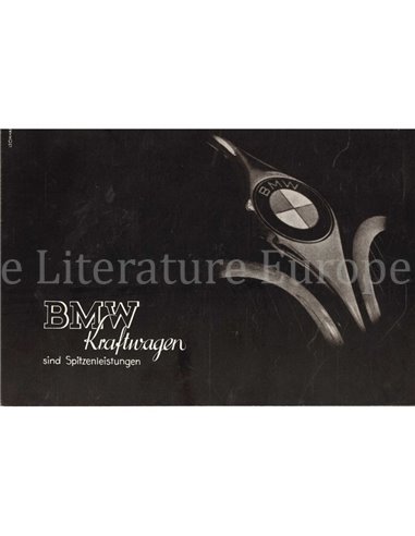1939 BMW PROGRAMMA BROCHURE DUITS