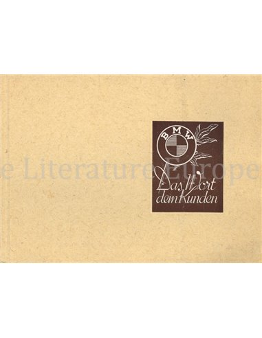 1939 BMW 326 BROCHURE GERMAN