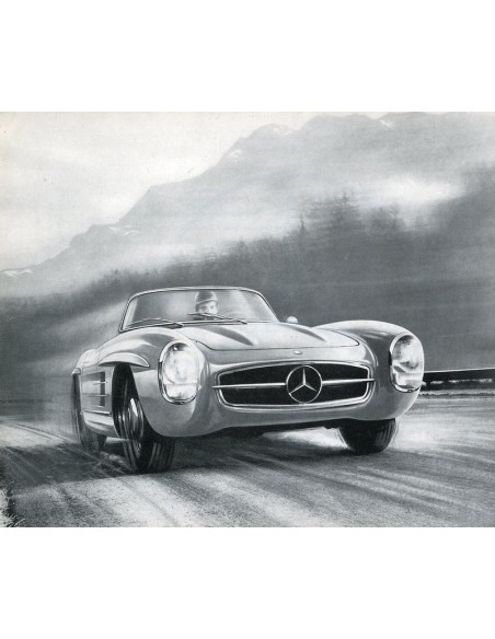 1956 MERCEDES BENZ 300 SL ROADSTER BROCHURE DUITS