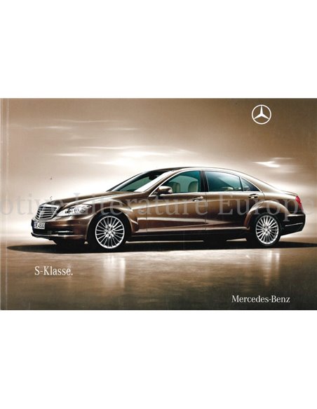 2010 MERCEDES BENZ S KLASSE BROCHURE DUITS