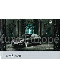 2008 MERCEDES BENZ S KLASSE HARDCOVER BROCHURE DUITS
