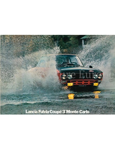 1975 LANCIA FULVIA COUPE 3 MONTE-CARLO BROCHURE ITALIAANS