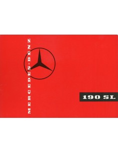 1959 MERCEDES BENZ 190 SL BROCHURE DUITS
