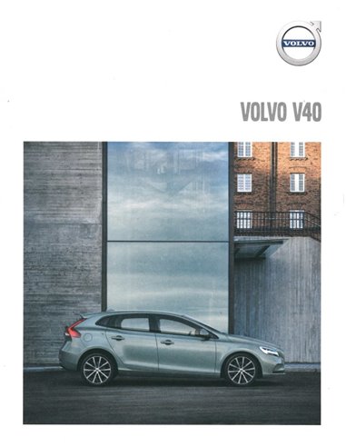 2019 VOLVO V40 (CROSS COUNTRY | R DESIGN) BROCHURE NEDERLANDS