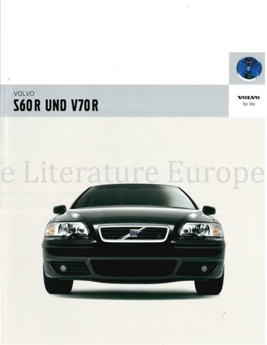 2005 VOLVO S60 R | V70 R PROSPEKT DEUTSCH