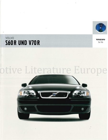 2005 VOLVO S60 R | V70 R BROCHURE DUITS