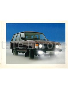 1986 RANGE ROVER CLASSIC BETRIEBSANLEITUNG DEUTSCH