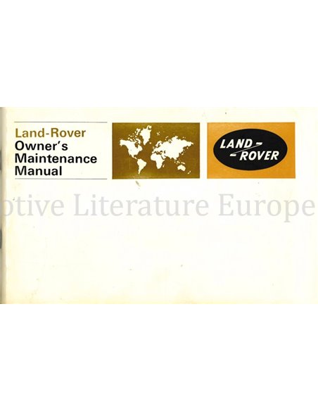 1977 RANGE ROVER CLASSIC OWNERS MANUAL ENGLISH