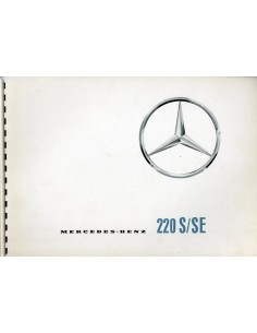 1965 MERCEDES BENZ 220 S/SE BROCHURE FRANS & NEDERLANDS