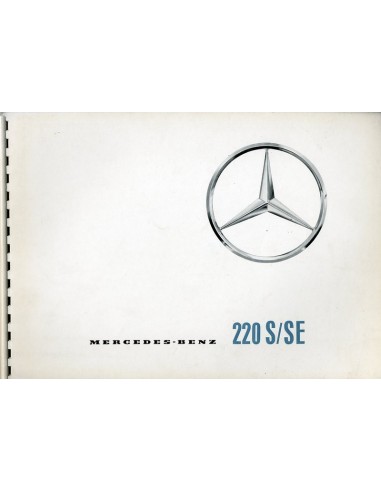 1965 MERCEDES BENZ 220 S/SE BROCHURE FRANS & NEDERLANDS
