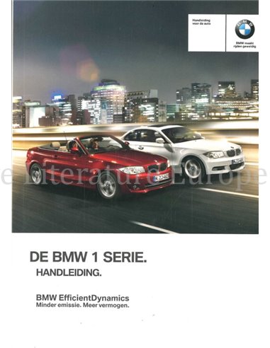 2011 BMW 1 SERIE COUPE | CABRIOLET INSTRUCTIEBOEKJE NEDERLANDS