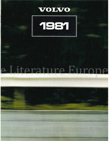 1981 VOLVO RANGE BROCHURE DUTCH