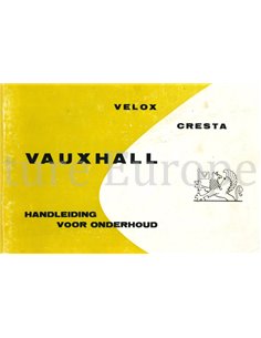1961 VAUXHALL CRESTA OWNERS MANUAL DUTCH
