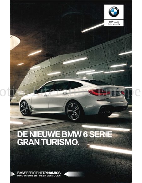 2018 BMW 6 SERIES GT BROCHURE DUTCH