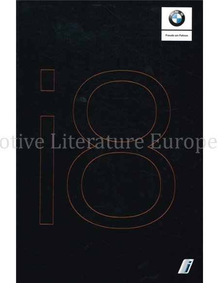 2018 BMW I8 BROCHURE DUITS