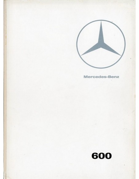 1966 MERCEDES BENZ 600 BROCHURE FRANS