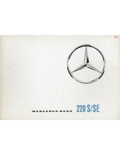 1961 MERCEDES BENZ 220 S/SE BROCHURE DUITS