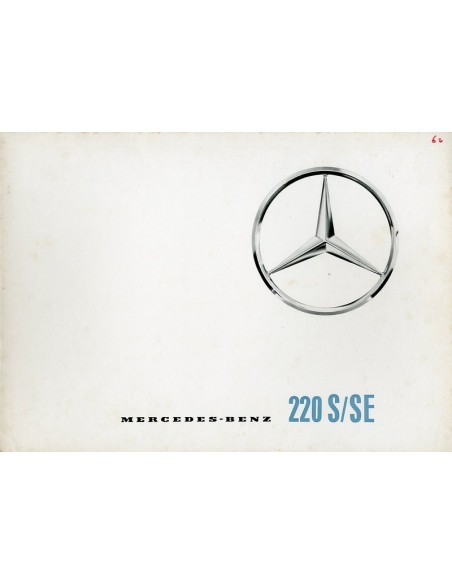 1961 MERCEDES BENZ 220 S/SE BROCHURE DUITS