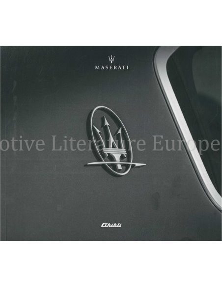 2018 MASERATI GHIBLI BROCHURE ENGELS