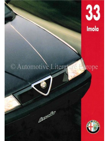 1994 ALFA ROMEO 33 IMOLA BROCHURE NEDERLANDS
