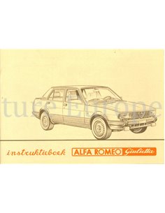 1982 ALFA ROMEO GIULIETTA INSTRUCTIEBOEKJE NEDERLANDS