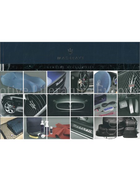 2011 MASERATI ACCESSOIRES BROCHURE ITALIAANS | ENGELS