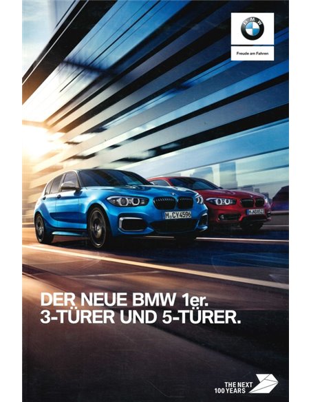 2017 BMW 1 SERIES BROCHURE GERMAN
