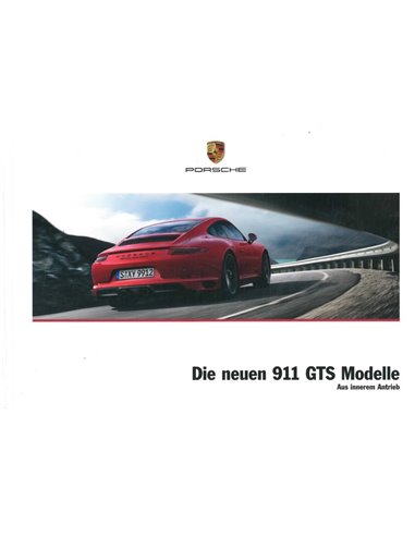 2017 PORSCHE 911 GTS HARDCOVER PROSPEKT DEUTSCH