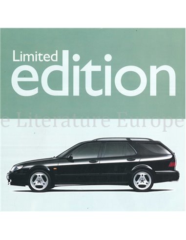 2000 SAAB 9-5 KOMBI LIMITED EDITION DATENBLATT NIEDERLÄNDISCH