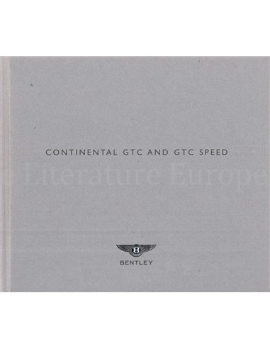 2009 BENTLEY CONTINENTAL GTC | GTC SPEED PROSPEKT ENGLISCH