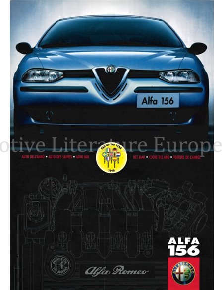 1998 ALFA ROMEO 156 SEDAN BROCHURE NEDERLANDS