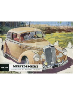 1951 MERCEDES BENZ TYPE 220 BROCHURE DUITS