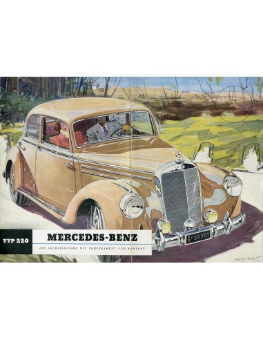 1951 MERCEDES BENZ TYPE 220 BROCHURE DUITS