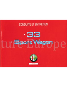 1992 ALFA ROMEO 33 | SPORTWAGON BETRIEBSANLEITUNG FRANZÖSISCH