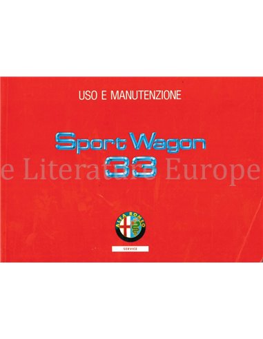 1991 ALFA ROMEO 33 | SPORTWAGON INSTRUCTIEBOEKJE ITALIAANS