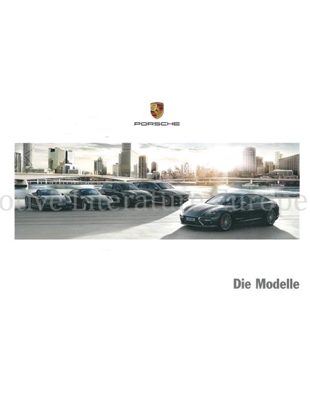 2017 PORSCHE RANGE BROCHURE GERMAN