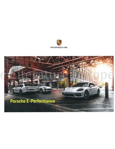 2018 PORSCHE E-PERFORMANCE RANGE BROCHURE GERMAN
