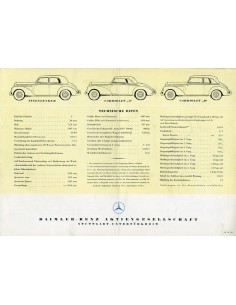 1951 MERCEDES BENZ TYPE 220 BROCHURE DUITS 2