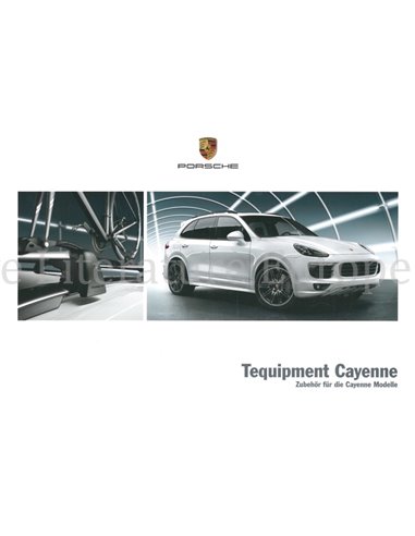 2017 PORSCHE CAYENNE TEQUIPMENT BROCHURE DUITS
