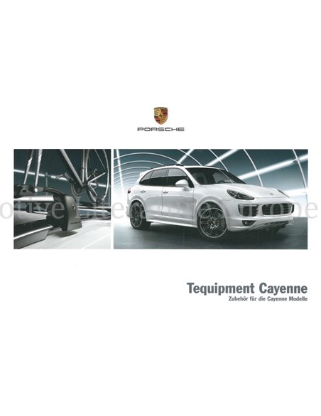 2017 PORSCHE CAYENNE TEQUIPMENT BROCHURE DUITS