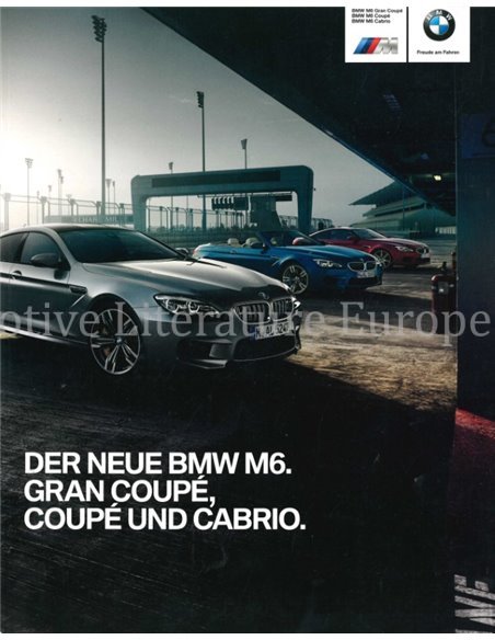 2015 BMW M6 BROCHURE DUITS