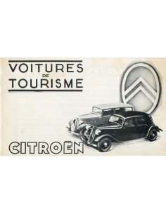 1936 CITROEN PROGRAMMA BROCHURE FRANS